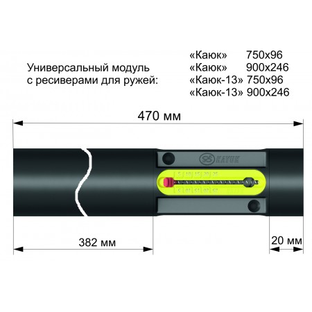 13242 Модуль с ресивером 470 в сборе 13242 Модуль с ресивером 470 в сборе